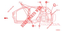 GUMMITUELLE (LATERAL) für Honda CR-V DIESEL 2.2 COMFORT 5 Türen 5 gang automatikgetriebe 2014