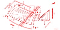 HECKFENSTER/HINTERES SEITENFENSTER  für Honda CR-V DIESEL 2.2 COMFORT 5 Türen 5 gang automatikgetriebe 2014