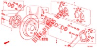 HINTERRADBREMSE (2) für Honda CR-V DIESEL 2.2 COMFORT 5 Türen 5 gang automatikgetriebe 2014