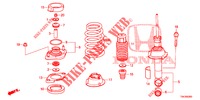 STOSSDAEMPFER HINTEN  für Honda CR-V DIESEL 2.2 COMFORT 5 Türen 5 gang automatikgetriebe 2014