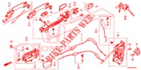 TUERSCHLOESSER, VORNE/AEUSSERER GRIFF  für Honda CR-V DIESEL 2.2 COMFORT 5 Türen 5 gang automatikgetriebe 2014
