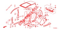 AUSSENBLECHE/DACHPLATTE  für Honda CR-V DIESEL 2.2 ELEGANCE L 5 Türen 6 gang-Schaltgetriebe 2014