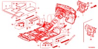BODENMATTE/ISOLATOR  für Honda CR-V DIESEL 2.2 ELEGANCE L 5 Türen 6 gang-Schaltgetriebe 2014