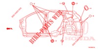 GUMMITUELLE (LATERAL) für Honda CR-V DIESEL 2.2 ELEGANCE L 5 Türen 6 gang-Schaltgetriebe 2014
