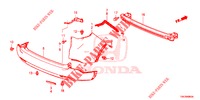 HINTERER STOSSFAENGER  für Honda CR-V DIESEL 2.2 ELEGANCE L 5 Türen 6 gang-Schaltgetriebe 2014