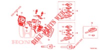 SCHLIESSZYLINDER KOMPONENTEN  für Honda CR-V DIESEL 2.2 ELEGANCE L 5 Türen 6 gang-Schaltgetriebe 2014