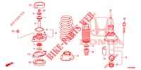 STOSSDAEMPFER HINTEN  für Honda CR-V DIESEL 2.2 ELEGANCE L 5 Türen 6 gang-Schaltgetriebe 2014