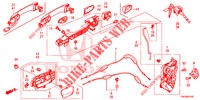 TUERSCHLOESSER, VORNE/AEUSSERER GRIFF  für Honda CR-V DIESEL 2.2 ELEGANCE L 5 Türen 6 gang-Schaltgetriebe 2014