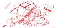 AUSSENBLECHE/DACHPLATTE  für Honda CR-V DIESEL 2.2 ELEGANCE L 5 Türen 5 gang automatikgetriebe 2014
