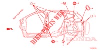 GUMMITUELLE (LATERAL) für Honda CR-V DIESEL 2.2 ELEGANCE L 5 Türen 5 gang automatikgetriebe 2014
