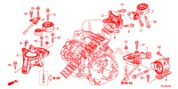 MOTORBEFESTIGUNGEN (DIESEL) (2.2L) (AT) für Honda CR-V DIESEL 2.2 ELEGANCE L 5 Türen 5 gang automatikgetriebe 2014