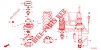 STOSSDAEMPFER HINTEN  für Honda CR-V DIESEL 2.2 ELEGANCE L 5 Türen 5 gang automatikgetriebe 2014