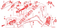 TUERSCHLOESSER, VORNE/AEUSSERER GRIFF  für Honda CR-V DIESEL 2.2 ELEGANCE L 5 Türen 5 gang automatikgetriebe 2014