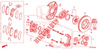 VORDERRADBREMSE (1) für Honda CR-V DIESEL 2.2 ELEGANCE L 5 Türen 5 gang automatikgetriebe 2014