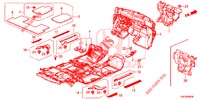 BODENMATTE/ISOLATOR  für Honda CR-V DIESEL 2.2 EXCLUSIVE NAVI 5 Türen 5 gang automatikgetriebe 2014