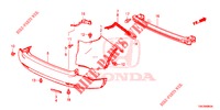 HINTERER STOSSFAENGER  für Honda CR-V DIESEL 2.2 EXCLUSIVE NAVI 5 Türen 5 gang automatikgetriebe 2014