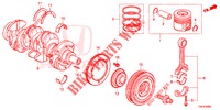 KURBELWELLE/KOLBEN (DIESEL) (2.2L) für Honda CR-V DIESEL 2.2 EXCLUSIVE NAVI 5 Türen 5 gang automatikgetriebe 2014