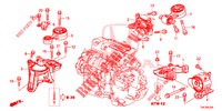 MOTORBEFESTIGUNGEN (DIESEL) (2.2L) (AT) für Honda CR-V DIESEL 2.2 EXCLUSIVE NAVI 5 Türen 5 gang automatikgetriebe 2014