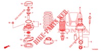 STOSSDAEMPFER HINTEN  für Honda CR-V DIESEL 2.2 EXCLUSIVE NAVI 5 Türen 5 gang automatikgetriebe 2014