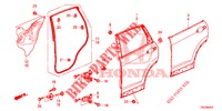 TUERBLECHE, HINTEN(4D)  für Honda CR-V DIESEL 2.2 EXCLUSIVE NAVI 5 Türen 5 gang automatikgetriebe 2014