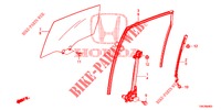 TUERFENSTER, HINTEN/REGLER  für Honda CR-V DIESEL 2.2 EXCLUSIVE NAVI 5 Türen 5 gang automatikgetriebe 2014