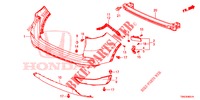HINTERER STOSSFAENGER (2) für Honda CR-V DIESEL 1.6 COMFORT 5 Türen 6 gang-Schaltgetriebe 2015