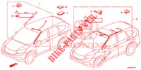 KABELBAUM (LH) (4) für Honda CR-V DIESEL 1.6 COMFORT 5 Türen 6 gang-Schaltgetriebe 2015