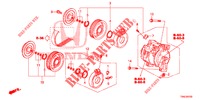 KLIMAANLAGE (COMPRESSEUR) (4) für Honda CR-V DIESEL 1.6 COMFORT 5 Türen 6 gang-Schaltgetriebe 2015