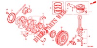 KURBELWELLE/KOLBEN (DIESEL) für Honda CR-V DIESEL 1.6 COMFORT 5 Türen 6 gang-Schaltgetriebe 2015