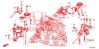 MOTORBEFESTIGUNGEN (DIESEL) (1) für Honda CR-V DIESEL 1.6 COMFORT 5 Türen 6 gang-Schaltgetriebe 2015