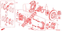 VORDERRADBREMSE (1) für Honda CR-V DIESEL 1.6 COMFORT 5 Türen 6 gang-Schaltgetriebe 2015