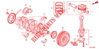 KURBELWELLE/KOLBEN (DIESEL) für Honda CR-V DIESEL 1.6 COMFORT 5 Türen 9 gang automatikgetriebe 2015