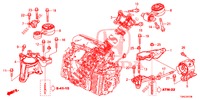MOTORBEFESTIGUNGEN (DIESEL) (2) (AT) für Honda CR-V DIESEL 1.6 COMFORT 5 Türen 9 gang automatikgetriebe 2015