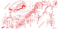 SEITENSCHWELLER ZIERLEISTE/SCHUTZ  für Honda CR-V DIESEL 1.6 COMFORT 5 Türen 9 gang automatikgetriebe 2015