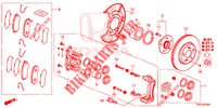 VORDERRADBREMSE (1) für Honda CR-V DIESEL 1.6 COMFORT 5 Türen 9 gang automatikgetriebe 2015