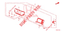 MITTLERES DISPLAY (LH) für Honda CR-V DIESEL 1.6 ELEGANCE NAVI 4WD 5 Türen 6 gang-Schaltgetriebe 2015