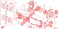 VORDERRADBREMSE (1) für Honda CR-V DIESEL 1.6 ELEGANCE NAVI 4WD 5 Türen 6 gang-Schaltgetriebe 2015