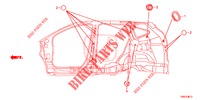 GUMMITUELLE (LATERAL) für Honda CR-V DIESEL 1.6 ELEGANCE NAVI 4WD 5 Türen 9 gang automatikgetriebe 2015