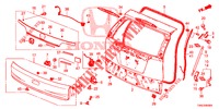 HECKKLAPPENPLATTE(2D)  für Honda CR-V DIESEL 1.6 ELEGANCE NAVI 4WD 5 Türen 9 gang automatikgetriebe 2015