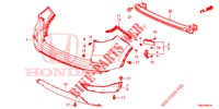HINTERER STOSSFAENGER (2) für Honda CR-V DIESEL 1.6 ELEGANCE NAVI 4WD 5 Türen 9 gang automatikgetriebe 2015