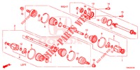 ANTRIEBSWELLE, VORNE/HALBWELLE (DIESEL) (1) für Honda CR-V DIESEL 1.6 EXECUTIVE NAVI 5 Türen 6 gang-Schaltgetriebe 2015