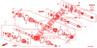 ANTRIEBSWELLE, VORNE/HALBWELLE (DIESEL) (2) für Honda CR-V DIESEL 1.6 EXECUTIVE NAVI 5 Türen 6 gang-Schaltgetriebe 2015