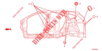 GUMMITUELLE (LATERAL) für Honda CR-V DIESEL 1.6 EXECUTIVE NAVI 5 Türen 9 gang automatikgetriebe 2015