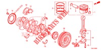 KURBELWELLE/KOLBEN (DIESEL) für Honda CR-V DIESEL 1.6 EXECUTIVE NAVI 5 Türen 9 gang automatikgetriebe 2015