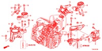 MOTORBEFESTIGUNGEN (DIESEL) (2) (AT) für Honda CR-V DIESEL 1.6 EXECUTIVE NAVI 5 Türen 9 gang automatikgetriebe 2015
