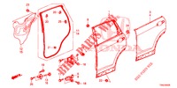 TUERBLECHE, HINTEN(4D)  für Honda CR-V DIESEL 1.6 EXECUTIVE NAVI 5 Türen 9 gang automatikgetriebe 2015