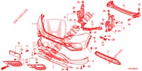 VORDERE STOSSFAENGER (3) für Honda CR-V DIESEL 1.6 EXECUTIVE NAVI 5 Türen 9 gang automatikgetriebe 2015