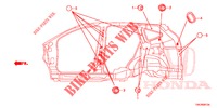 GUMMITUELLE (LATERAL) für Honda CR-V DIESEL 2.2 EXCLUSIVE NAVI 5 Türen 6 gang-Schaltgetriebe 2014