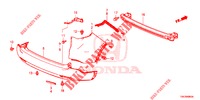 HINTERER STOSSFAENGER  für Honda CR-V DIESEL 2.2 EXCLUSIVE NAVI 5 Türen 6 gang-Schaltgetriebe 2014