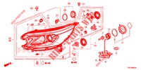 SCHEINWERFER  für Honda CR-V DIESEL 2.2 EXCLUSIVE NAVI 5 Türen 6 gang-Schaltgetriebe 2014